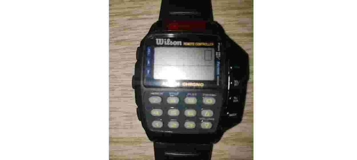 Vintage 90s Wilson Remote Controller Watch Stainless steel back