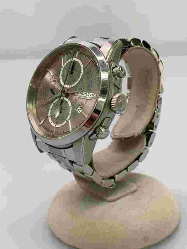 HAMILTON Railroad Chronograph Automatic Watch Analog Stainless Steel