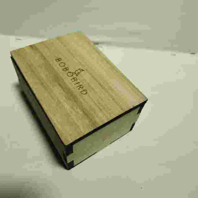 BOBO BIRD Luxury Golden Wooden Wooden Display Case BOX Only . Ships Fast