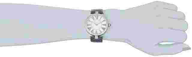 NEW Freelook HA1025-6 Womens Crystal Bezel Silver Dial Purple Leather Band Watch