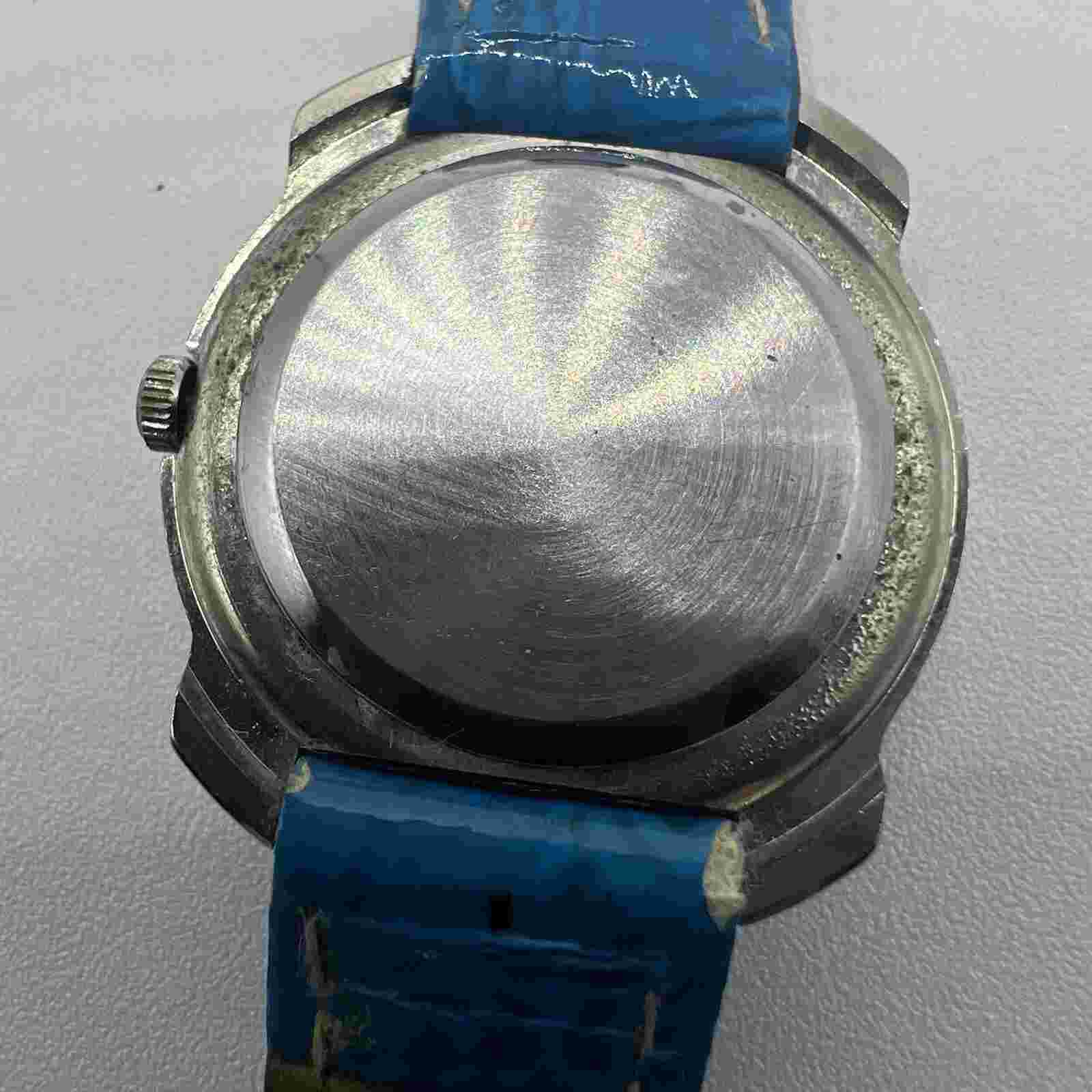 Xanadu Unisex Wristwatch Quartz Blue Genuine Leather Band Gift Grannycore
