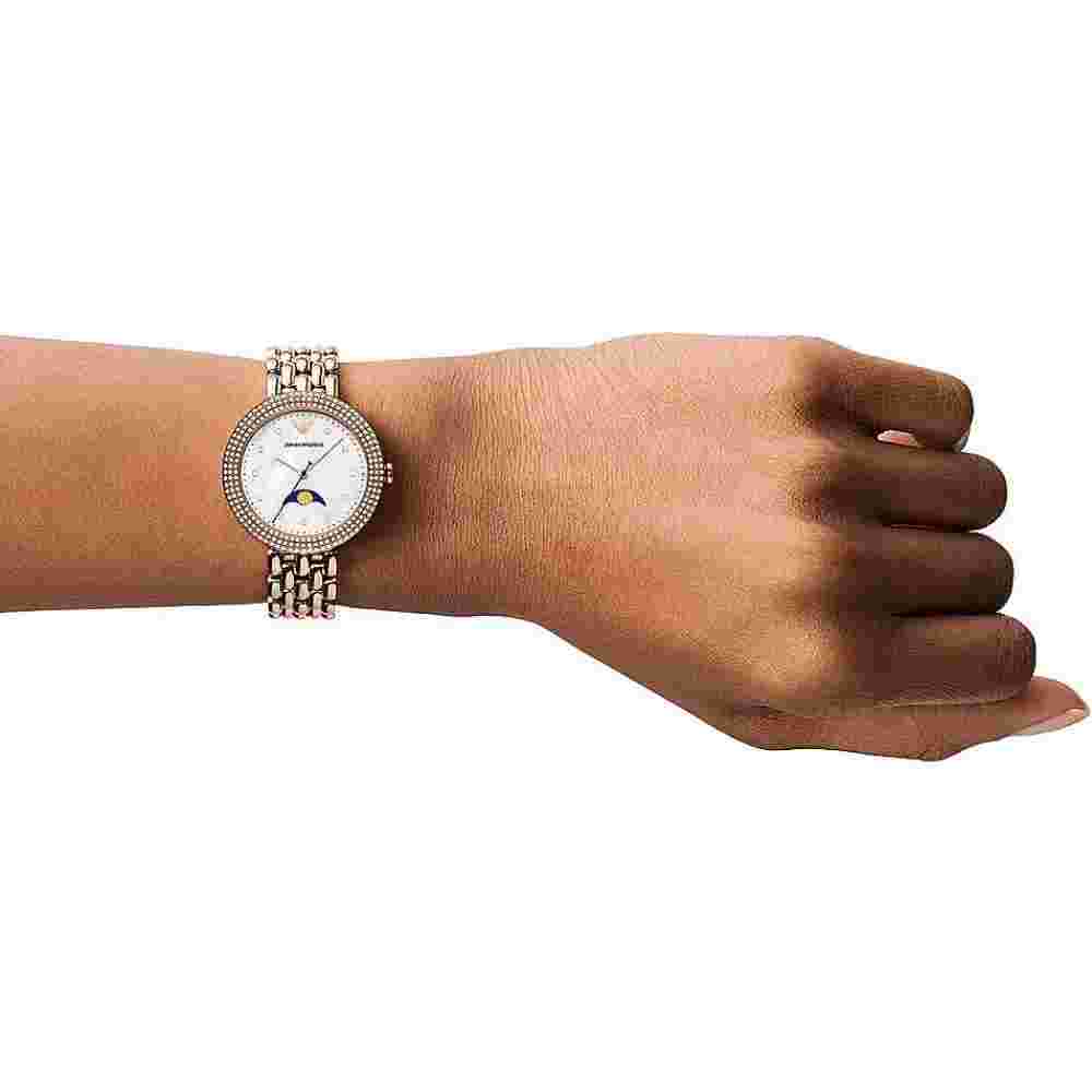 EMPORIO ARMANI ROSE GOLD STAINLESS STEEL WOMEN WATCH AR11462
