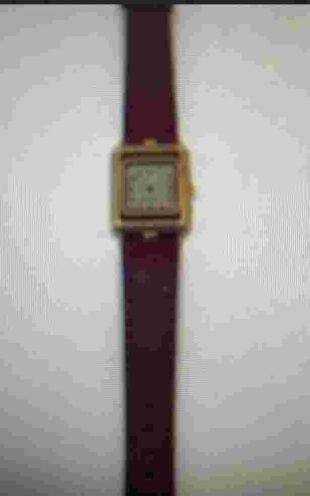 Vintage Marcel, 963 burgundy, leather LCD retro watch