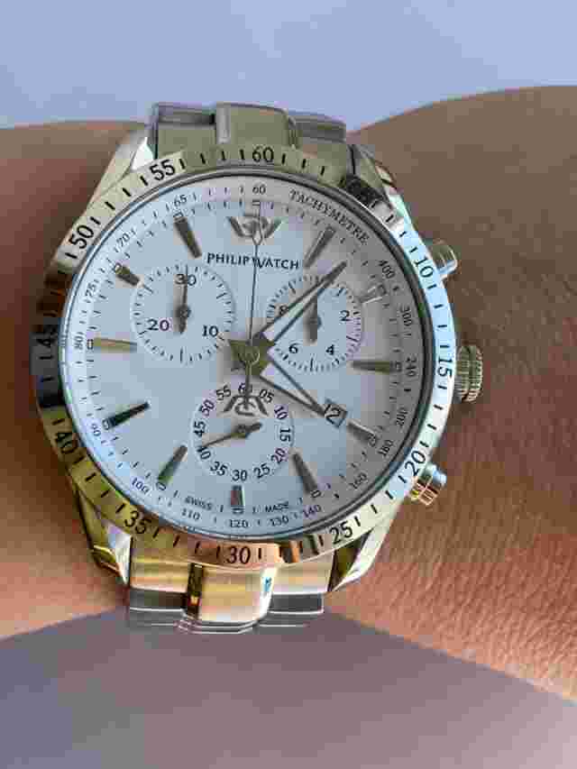 Philip Watch Blaze 8273995015 Chronograph Diver Quartz Mens 41.5mm Swiss Made