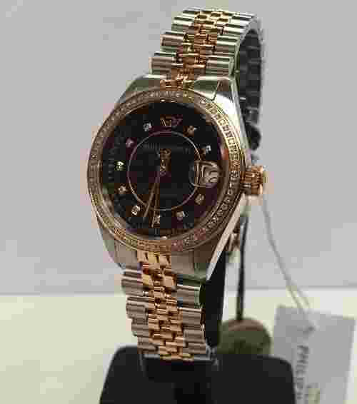 philip watch women's watch CARIBE Limit Edition with bright and rose gold