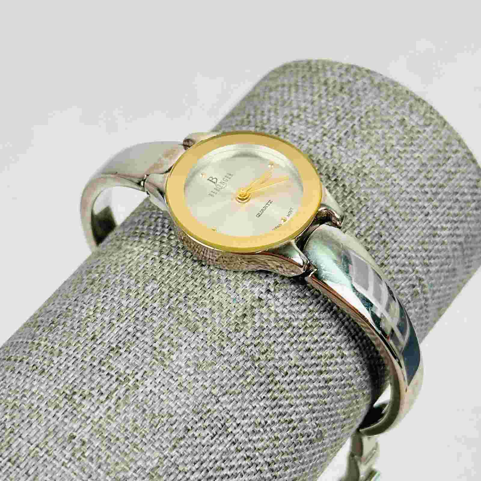 Berenger Watch Womens 23mm Round Two Tone Quartz Modern Classic New Battery