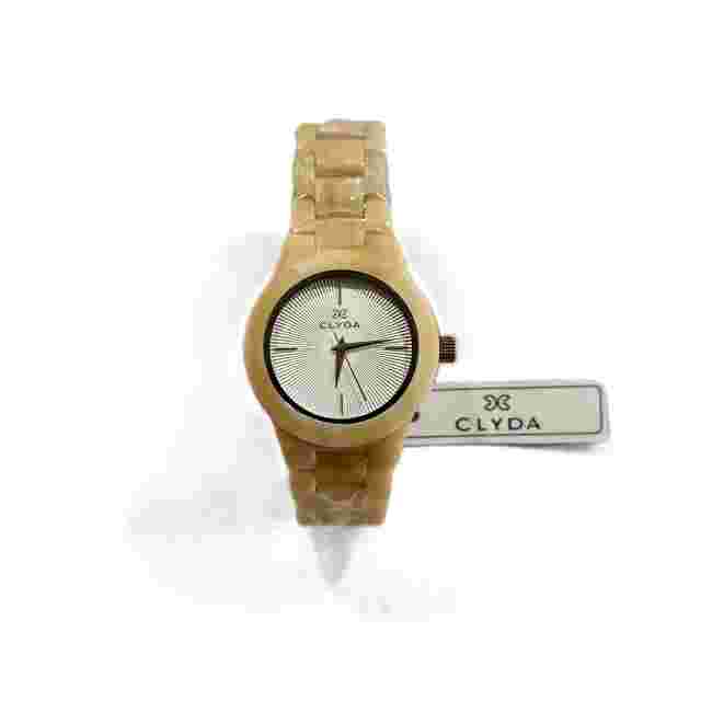 NEW Clyda Horn Acetate Quartz Watch