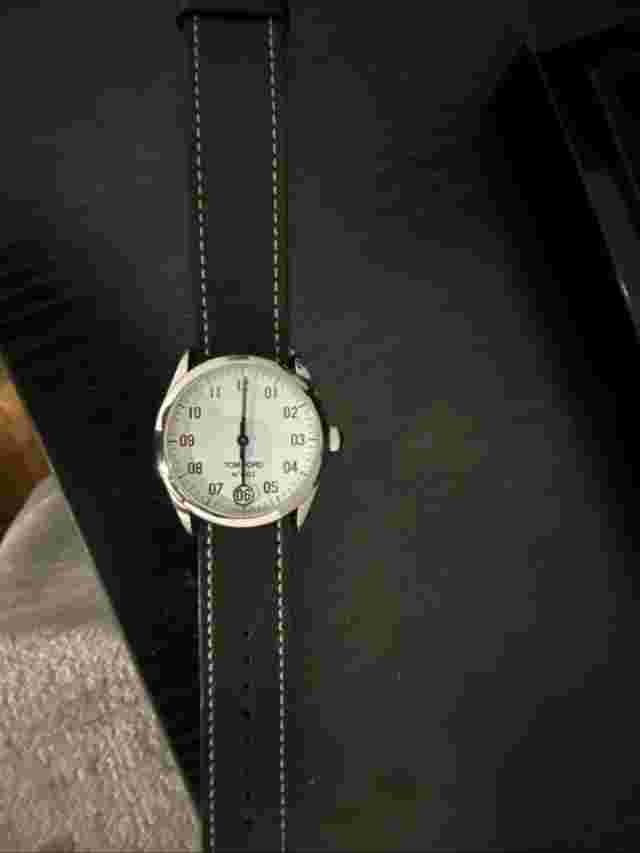 Tom Ford N.002 Tf0120267294 White Ss Watch Men'S Used