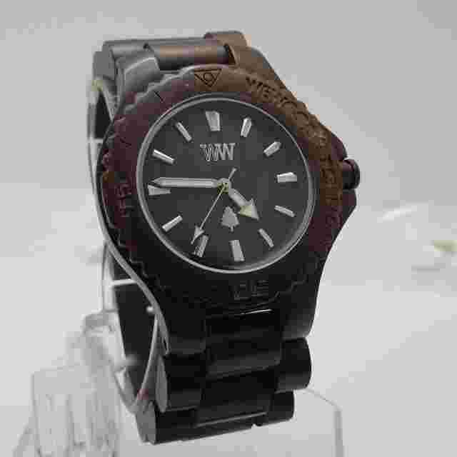 WEWOOD Quartz Women's Watch Wood Tone Brown Dial Wood Band....NEW BATTERY