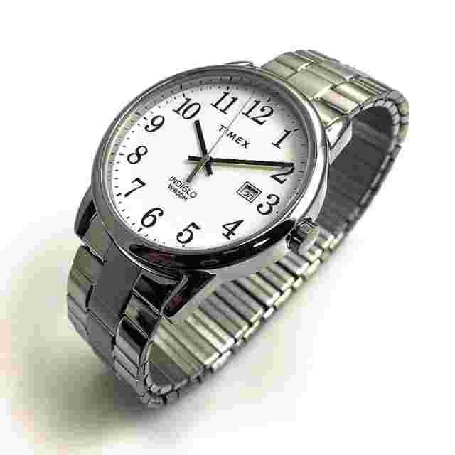Timex Men's Watch Tw2r58400 Easy Reader 38mm Stainless Steel Expansion Band