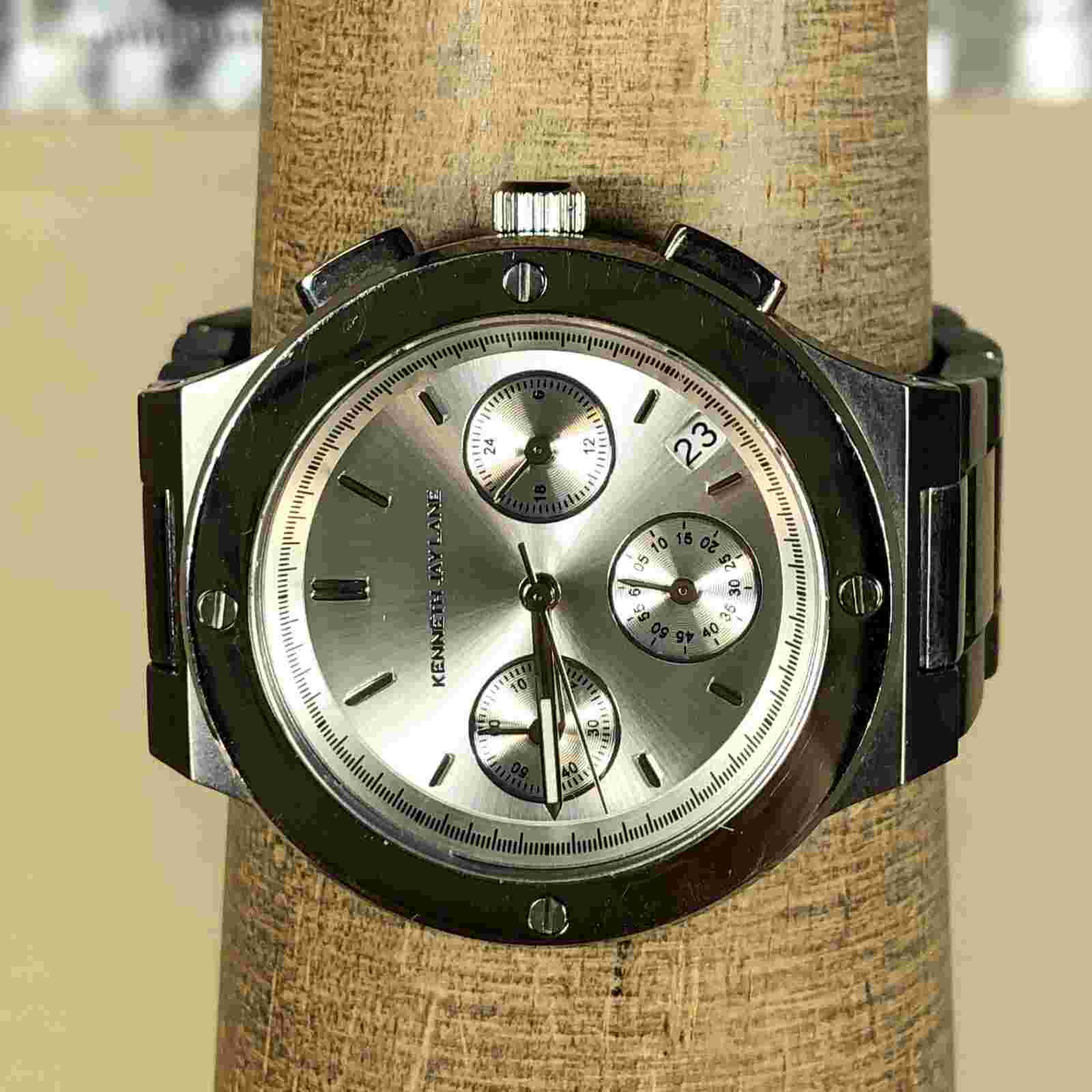 Kenneth Jay Lane Women’s Stainless Steel 38mm Quartz Chronograph Watch