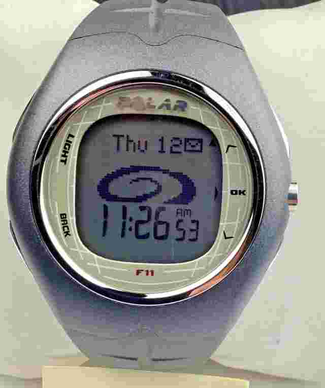 POLAR F11 SPORT FITNESS QUARTZ DIGITAL WATCH HEART RATE MONITOR NEW BATTERY