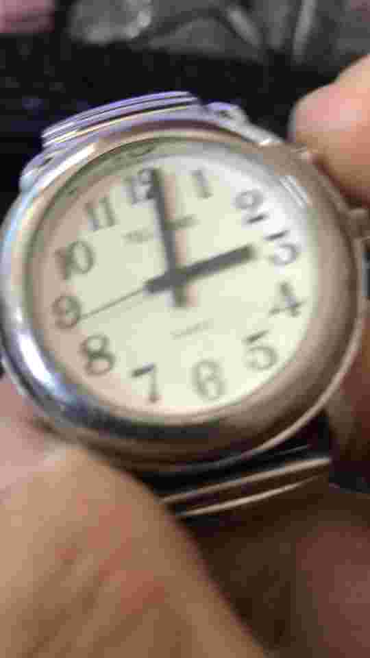 Tel-Time 36mm Easy To Read Numerals Speaks the Time Watch, Work (Lot1954)