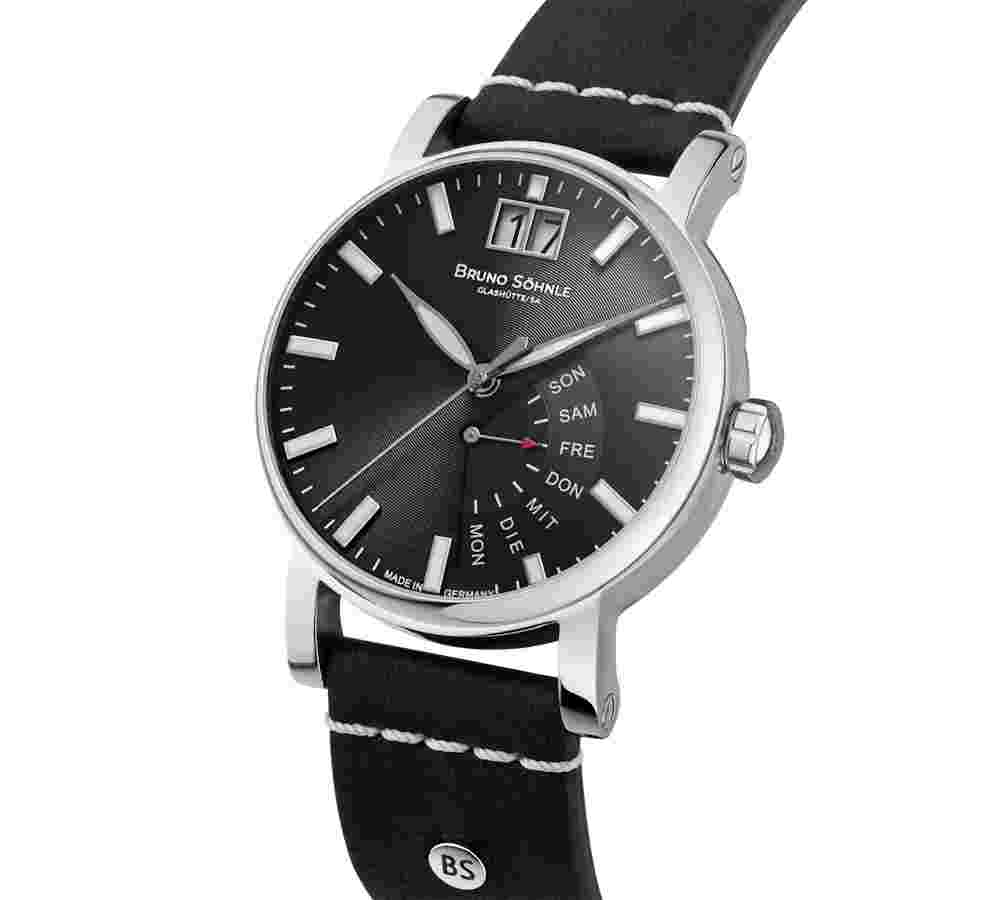 Men's Watch Glashütte Bruno Söhnle Pesaro 1 Stainless Steel Quartz 10 BAR 17-13073-743