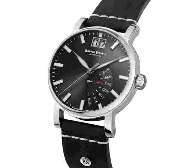 Men's Watch Glashütte Bruno Söhnle Pesaro 1 Stainless Steel Quartz 10 BAR 17-13073-743