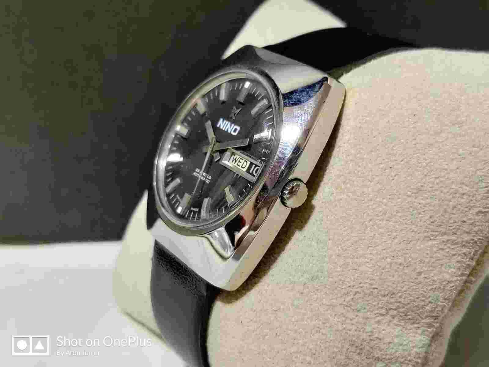 Vintage Nino 36mm Serviced Automatic 25 Jewels Men's Wrist Watch IR140