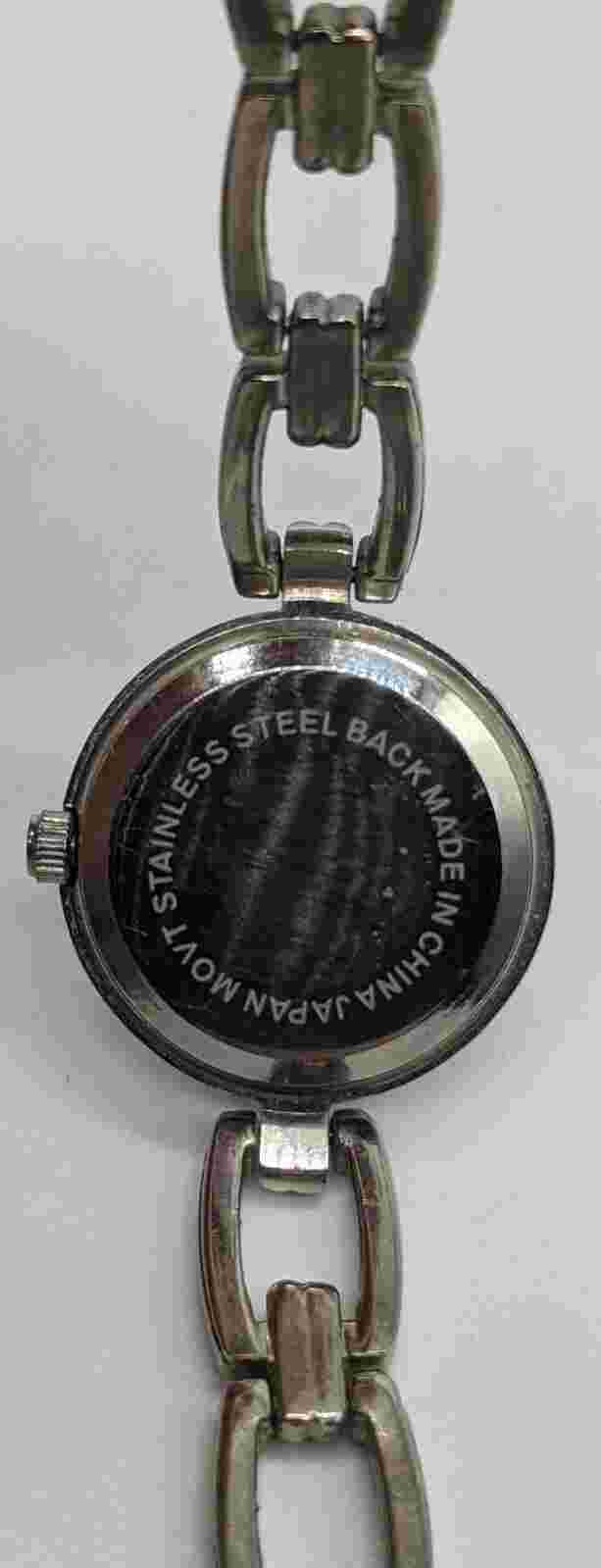 Cote d' Azur Women's Silver Toned Bracelet Watch 7 3/4"