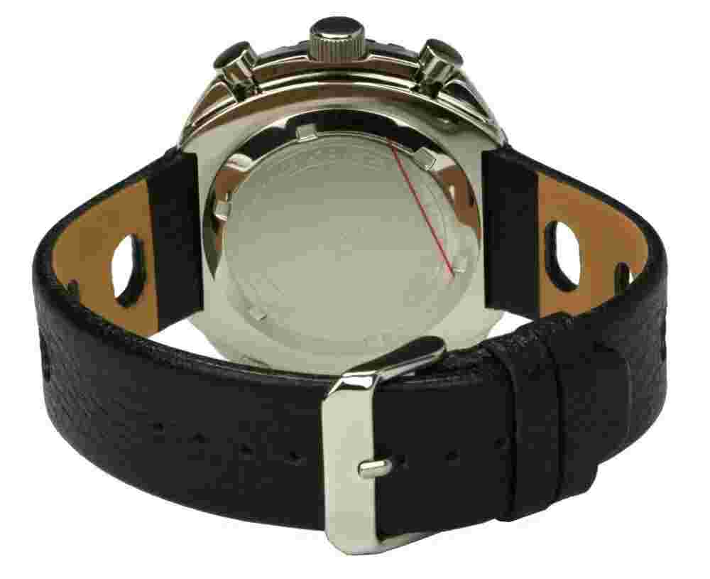 Sorna Worldtimer Black Automatic Wristwatch Men's Watch Gmt Retro Style Wrist