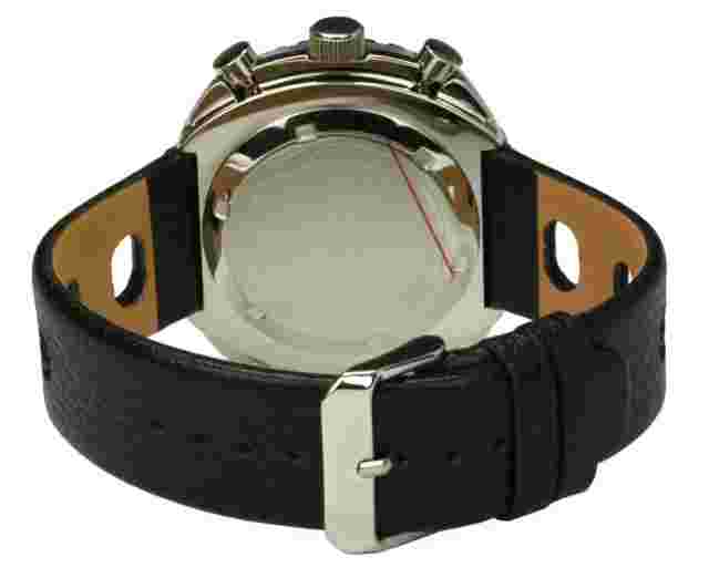 Sorna Worldtimer Black Automatic Wristwatch Men's Watch Gmt Retro Style Wrist