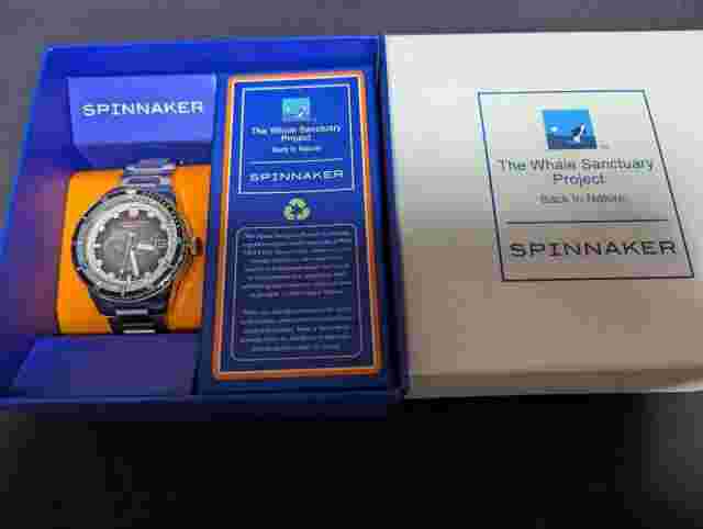 Spinnaker SP-5128-44 Automatic Watch 350 Pieces Limited Whale Sanctuary USED