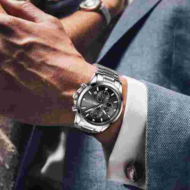 MEGALITH Mens Watches Mens Wrist Watches Waterproof Chronograph Analog Watch ...