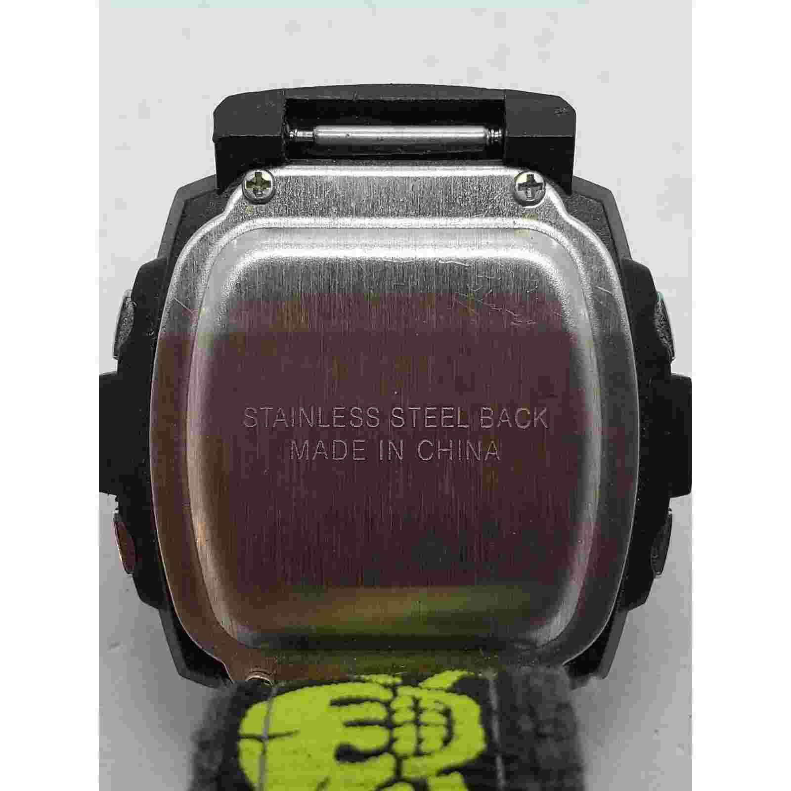 GAP sport digital watch Multi function face with bright green accents Sold as is