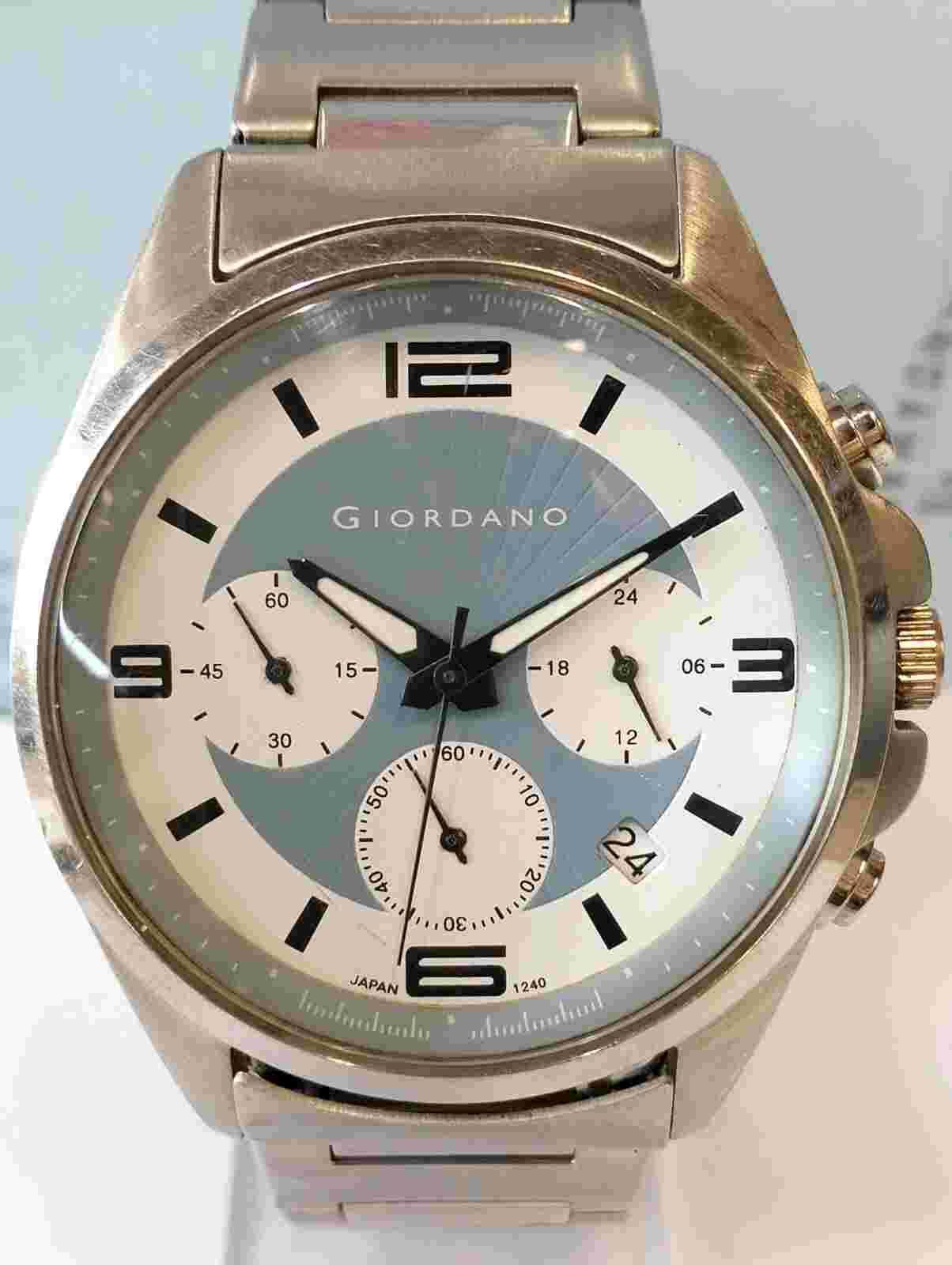GIORDANO MULTIFUNCTION QUARTZ 1240.VD53 JAPAN MEN'S FULL WORKING VINTAGE WATCH