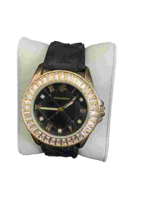 Women's Rocawear Watch Crystal Accent Gel Band New battery Vintage