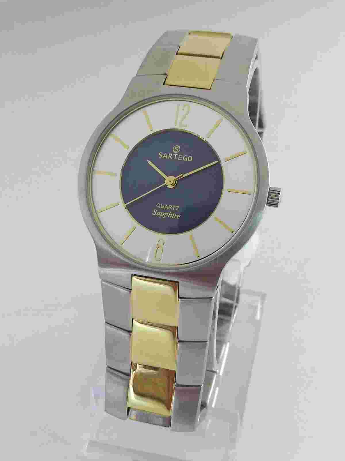 Sartego Seville quartz sapphire 50 meter stainless steel men's watch SVQ443