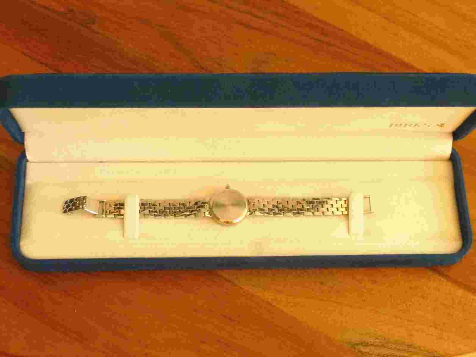 Birk's of Canada Ladies Watch Set with Diamonds & Silver. Velvet Case. Mint!
