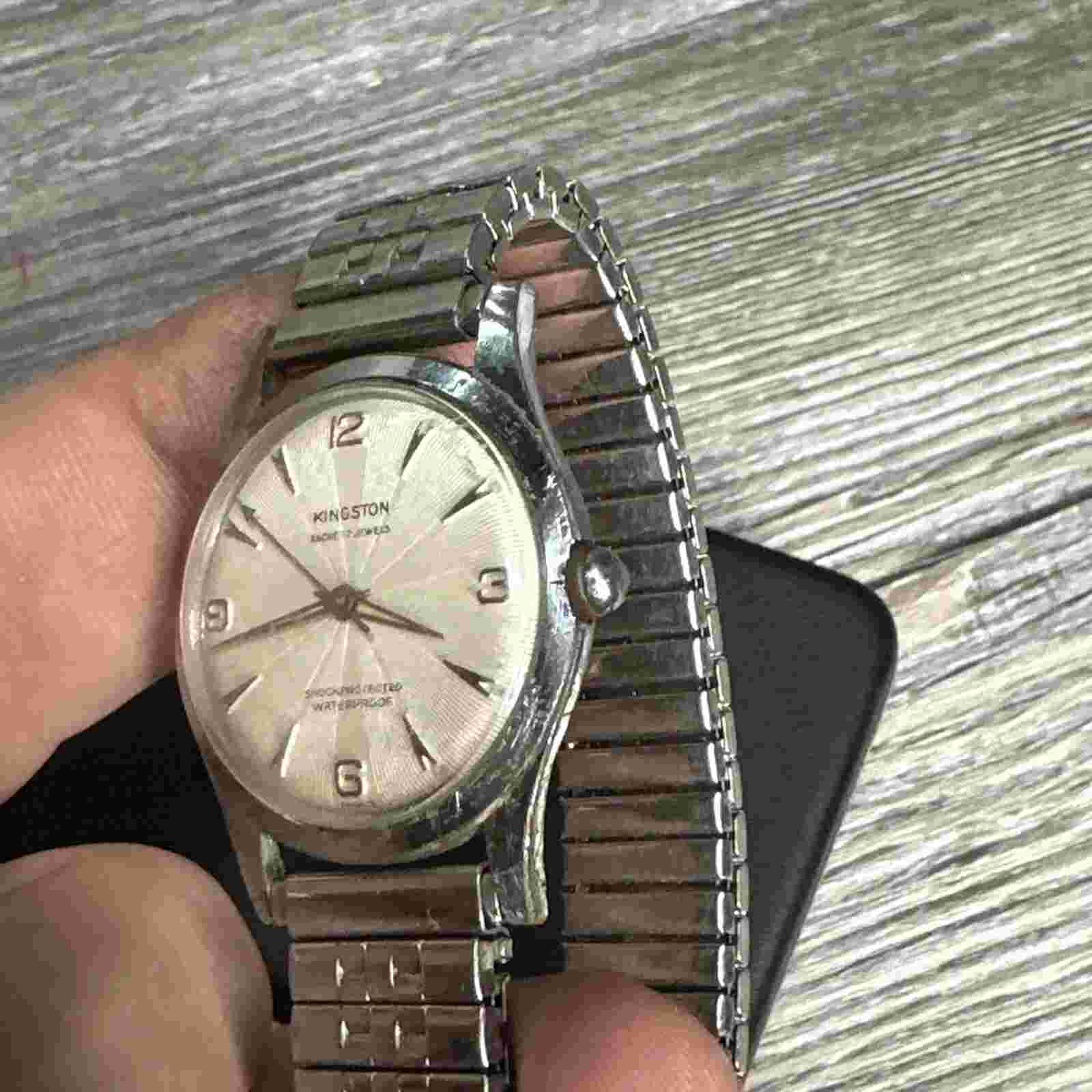 VINTAGE KINGSTON 17j MENS WATCH 31.7mm 16.2mm LUG Parts