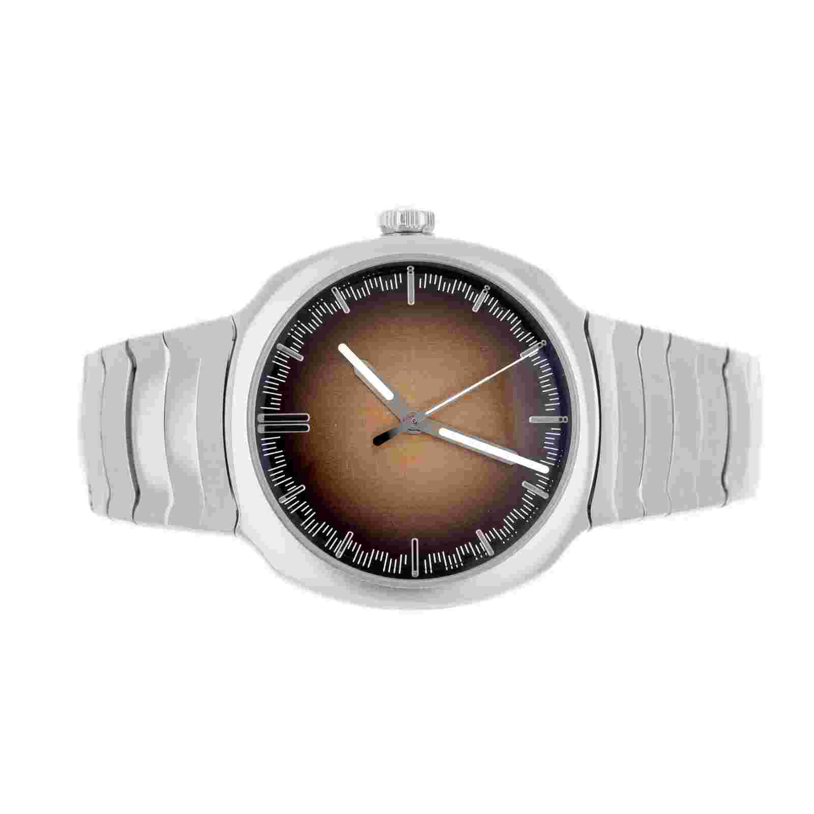 H. Moser & Cie Streamliner Stainless Steel Brown Dial 40mm 6200-1207 Full Set