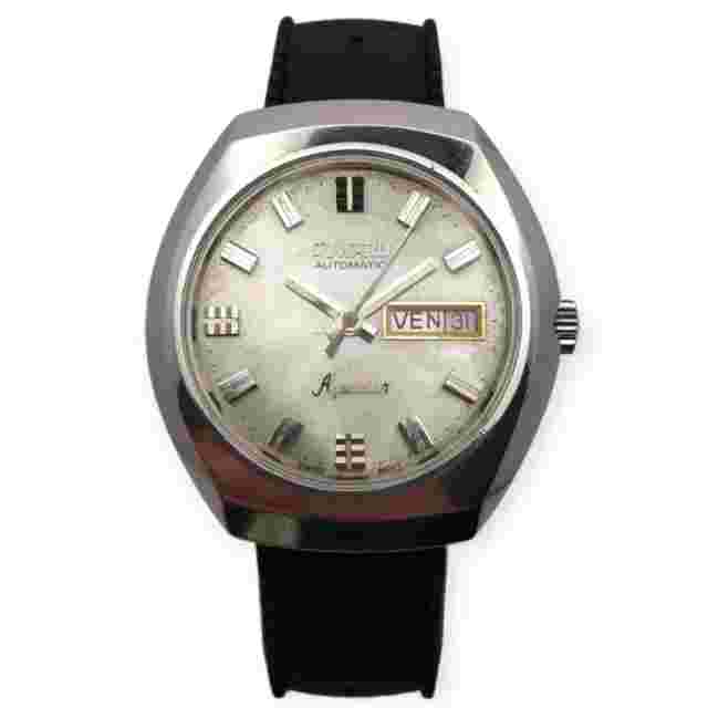 Duward Aquastar 39mm 1970s Automatic AS 2068 Lebrocantheure Montre Vintage Watch