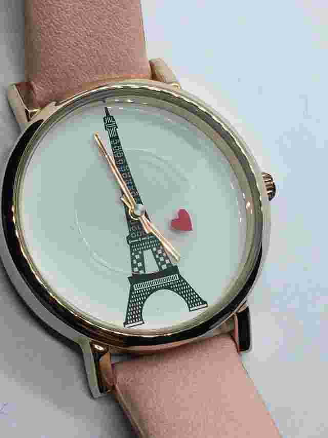 Decree Women Watch Eiffel Tower Paris Gold Tone With Invisible Hand  Beautiful