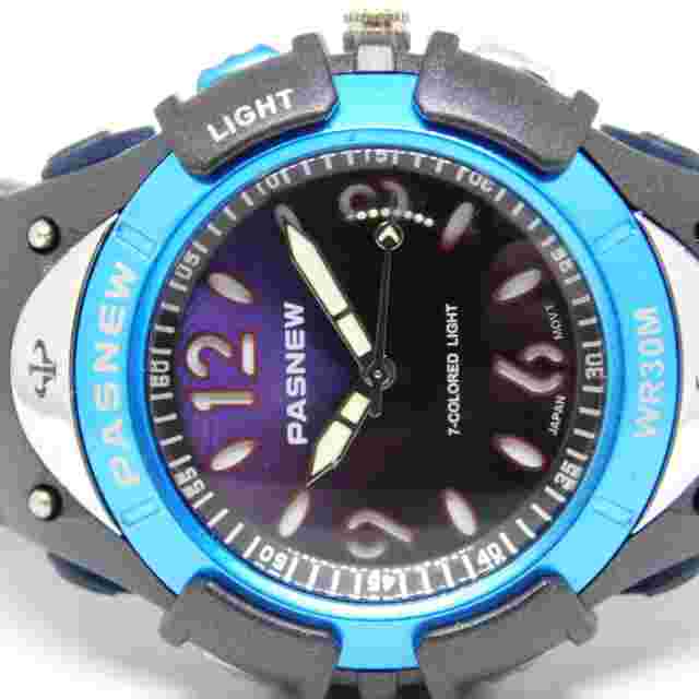 PASNEW PSE-316B Colored Quartz Analog Men's Fashion Watch New Battery