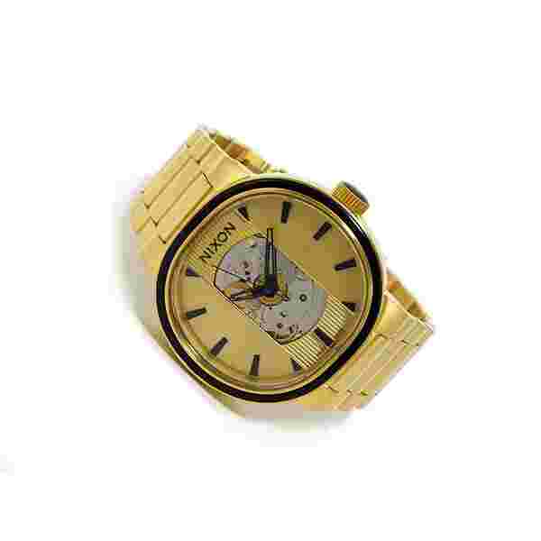 Wristwatch USED NIXON NX12A089510A7 gold stainless steel automatic unisex