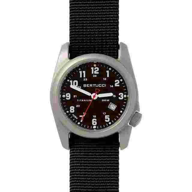 Bertucci 12022 A-2t Titanium Original Classic 100m Nylon Strap Watch