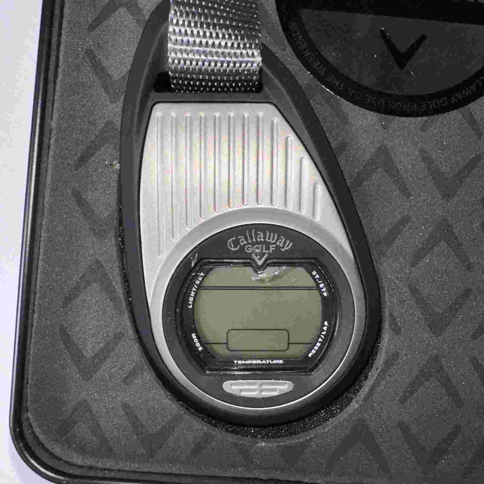 Rare Callaway Golf Fob Clip On Watch CY2040 CY-2040 Keychain Need New Batteries!