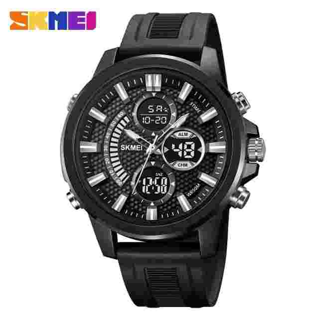 SKMEI Countdown Timer Digital Wristwatches Mens LED Display Sport Watch for Men