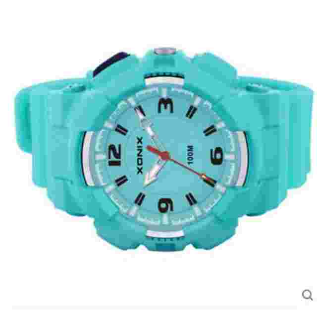 Xonix Women Girls Sports Watch Quartz Analog LED Light WR100m Outdoor Swim Watch