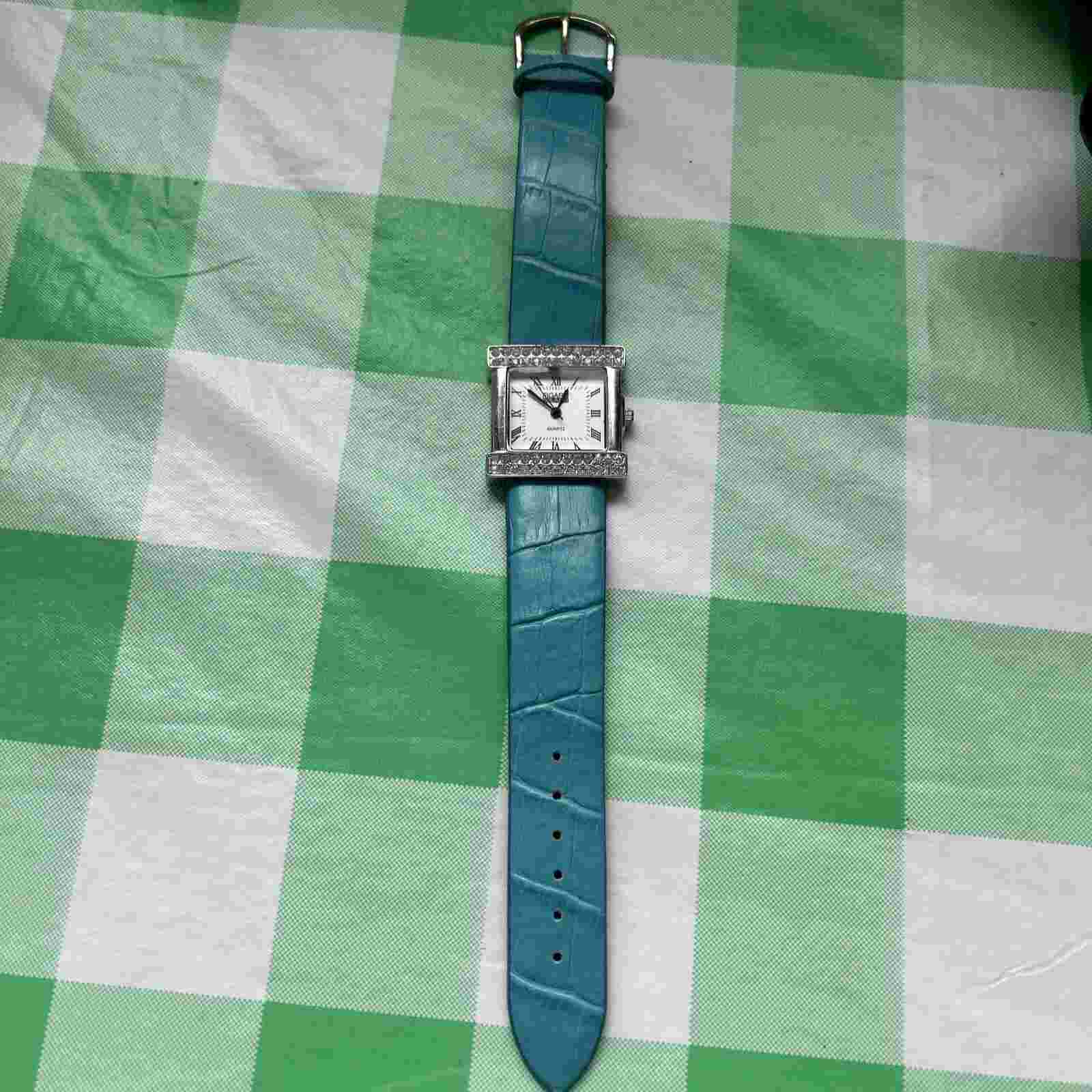 Figaro Milano Silver Tone Blue Band Women’s Quartz Watch