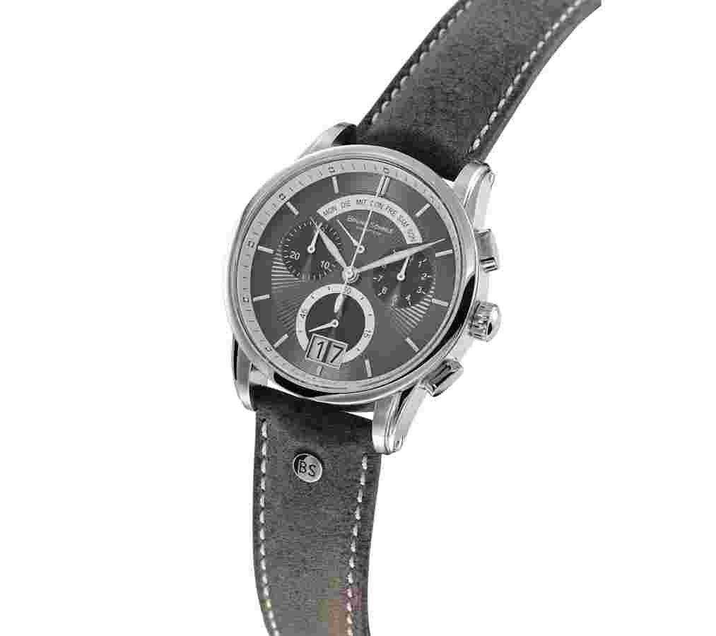 Glashütte Men's Watch Chronograph Bruno Söhnle Grandioso Steel Quartz 17-13117-841
