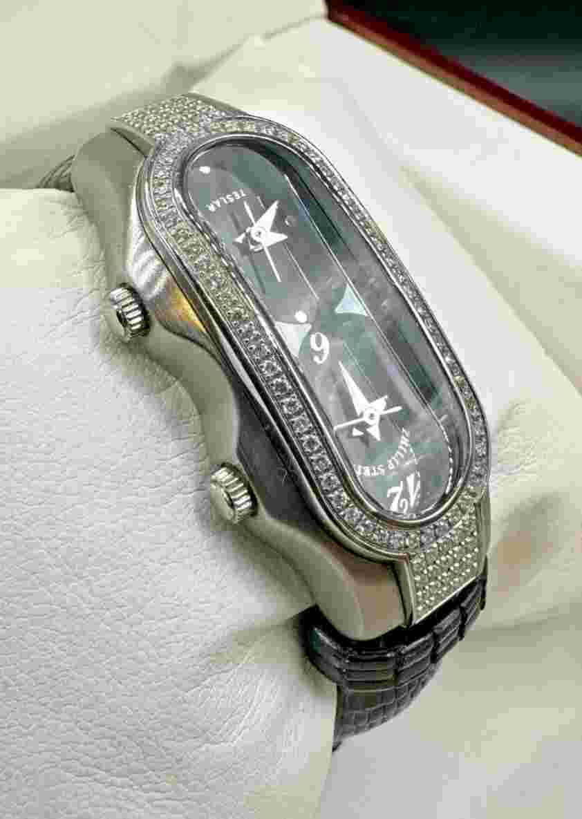 Philip Stein signature Diamond Small Model Stainless Steel Women Watch