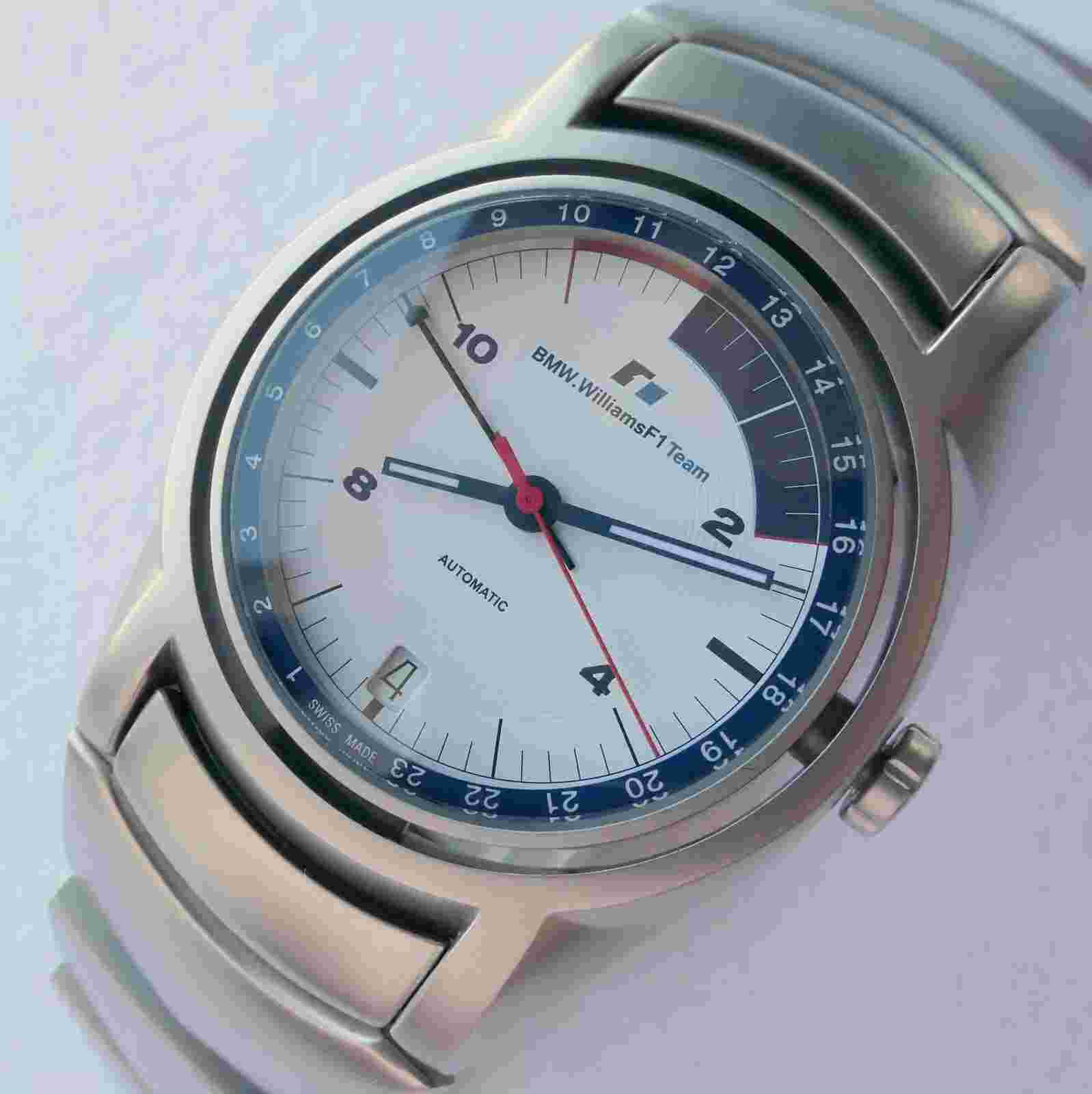 BMW Williams F1 Formula 1 M Power Motorsport Racing GMT Automatic Sport Watch