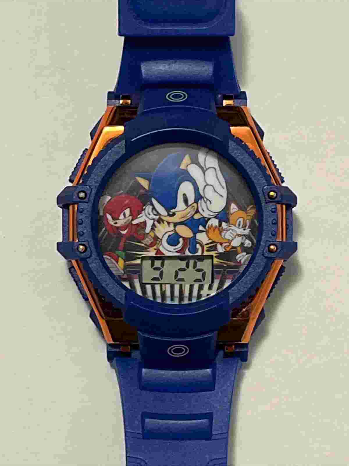 Accustomed Watch Corp. Unisex Kids Digital Sonic The Hedgehog Wrist Watch Works