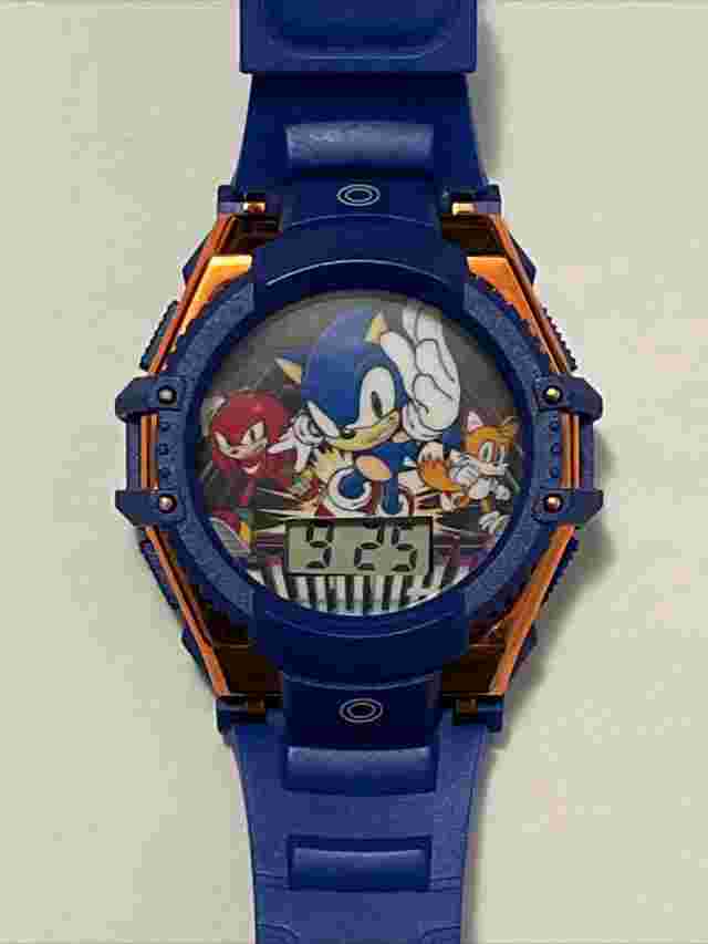 Accustomed Watch Corp. Unisex Kids Digital Sonic The Hedgehog Wrist Watch Works