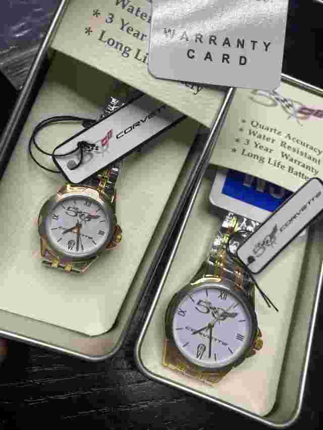 chevrolet corvette gm men and women watch