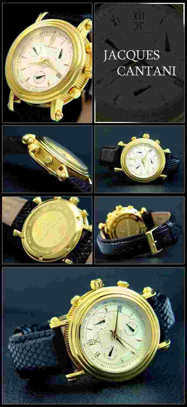 Chronograph Mens Watch Jacques Cantani Stainless Kal. Eta G10 Swiss Made JC-550