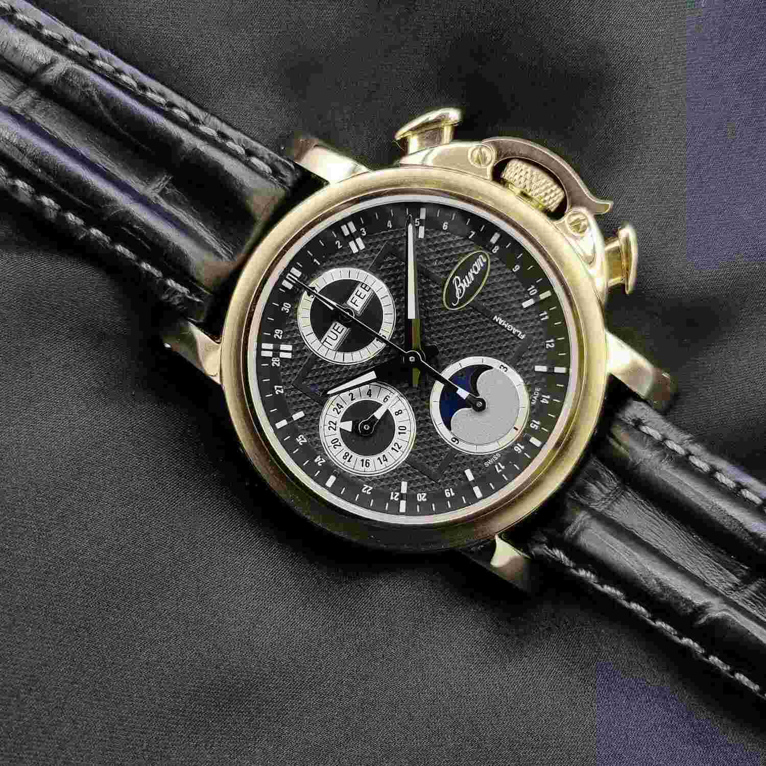 Buran SA Flagman Automatic Chronograph B51 442 6 4474 ETA 7751 New