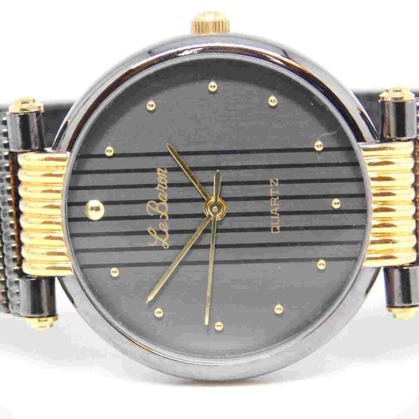 Le Baron Two Tone Quartz Analog Women's Watch New Battery